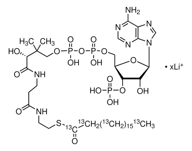 硬脂酰-13C18 辅酶 A 锂盐 99 atom % 13C, 95% (CP)