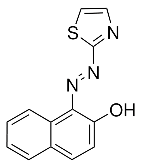 1-(2-Thiazolylazo)-2-naphthol for spectrophotometric det. of Cd, Co, Cu, Mn, Ni, Tl, &#8805;99.0%