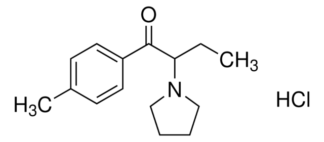 4-Methyl-alpha-pyrrolidinobutiophenone&nbsp;(MPBP HCl) hydrochloride solution 1&#160;mg/mL in methanol ((as free base)), certified reference material, ampule of 1&#160;mL, Cerilliant&#174;