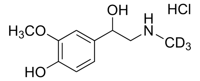 (±)-甲氧基肾上腺素-D3盐酸盐标准液 盐酸盐 溶液 100&#160;&#956;g/mL in methanol (as free base), ampule of 1&#160;mL, certified reference material, Cerilliant&#174;