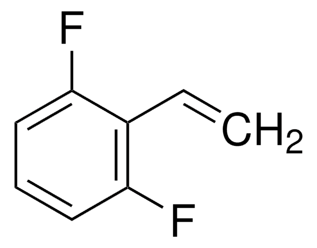 2,6-二氟苯乙烯 99%, contains 0.25% 4-tert-butylcatechol as inhibitor