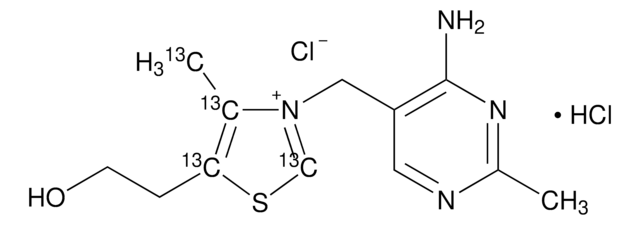 盐酸硫胺素-（4-甲基-13C-噻唑-5-基-13C3） 盐酸盐 99 atom % 13C, 98% (CP)