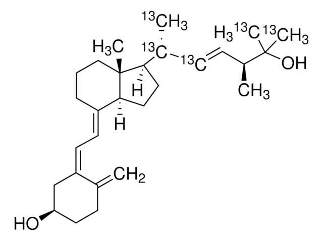 3-epi-25-Hydroxyvitamin D2-(20,21,22,26,27-13C5) solution 10&#160;&#956;g/mL in ethanol, &#8805;98 atom % 13C, &#8805;95% (CP)