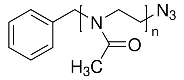 Poly(2-methyl-2-oxazoline), &#945;-benzyl, &#969;-azide terminated average Mn 5,000, PDI &lt;1.3