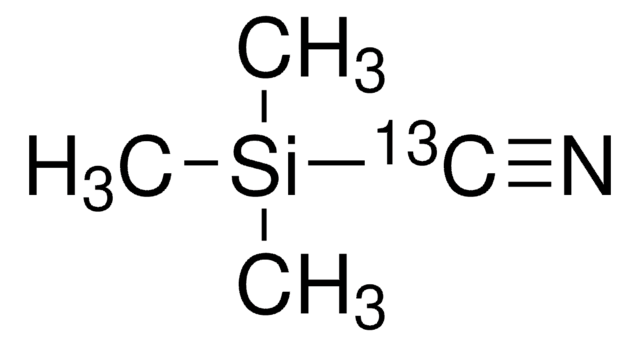 Trimethylsilyl cyanide-13C 99 atom % 13C, 97% (CP)