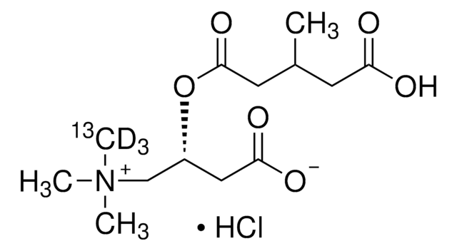 3-Methylglutaryl-L-carnitine-(methyl-13C,d3) hydrochloride 99 atom % 13C, 98 atom % D, 95% (CP)