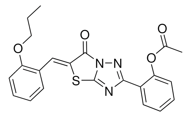 2-[(5Z)-6-OXO-5-(2-PROPOXYBENZYLIDENE)-5,6-DIHYDRO[1,3]THIAZOLO[3,2-B][1,2,4]TRIAZOL-2-YL]PHENYL ACETATE AldrichCPR