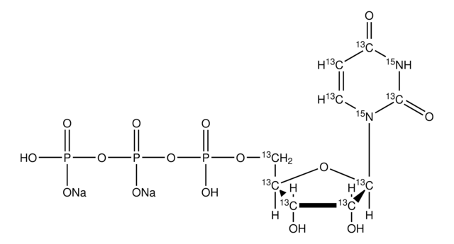 尿苷-13C9,15N2 5′-三磷酸 钠盐 溶液 100&#160;mM (in 5mM Tris HCl / H2O), &#8805;98 atom %, &#8805;95% (CP)