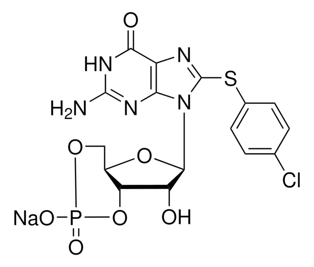 8-（4-氯苯硫基）-鸟苷 3&#8242;,5'-环单磷酸 钠盐 &#8805;95% (HPLC), powder