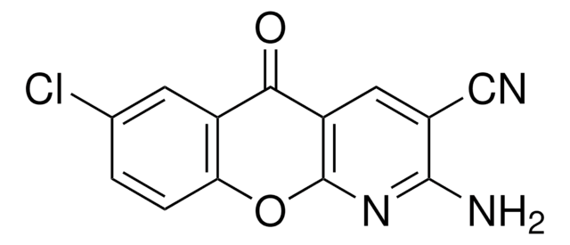 2-Amino-7-chloro-5-oxo-5H-[1]benzopyrano[2,3-b]pyridine-3-carbonitrile 97%