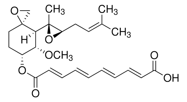 Fumagillin solution ~100&#160;&#956;g/mL in acetonitrile, analytical standard