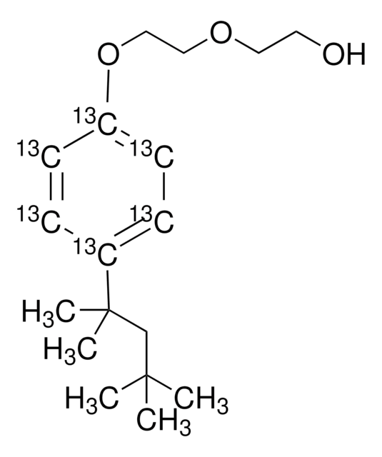 4-tert-Octylphenol-diethoxylate-ring-13C6 溶液 10&#160;&#956;g/mL in acetone, analytical standard