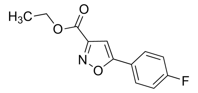 Ethyl 5-(4-fluorophenyl)isoxazole-3-carboxylate AldrichCPR