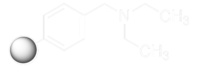 Diethylaminomethyl-polystyrene extent of labeling: ~3.2&#160;mmol/g loading