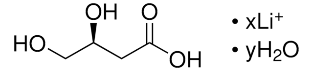 (S)-3,4-二羟基丁酸 锂盐 水合物 &#8805;95.0% (GC)