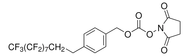 N-[4-(3,3,4,4,5,5,6,6,7,7,8,8,9,9,10,10,10-Heptadecafluorodecyl) benzyloxycarbonyloxy]succinimide &#8805;97.0% (NMR)