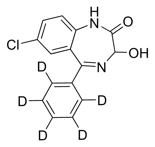 去甲羟安定-d5 溶液 1.0&#160;mg/mL in methanol, ampule of 1&#160;mL, certified reference material, Cerilliant&#174;