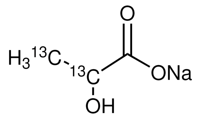 L-乳酸钠-2,3-13C 溶液 45-55&#160;% (w/w) in H2O, &#8805;99 atom % 13C, &#8805;98% (CP), &#8805;98% (Chiral Purity, HPLC)