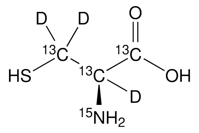 L-Cysteine-13C3,15N,2,3,3-d3 &#8805;98 atom %, &#8805;95% (CP)