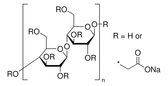 Carboxymethylcellulose, Sodium Salt, Low Viscosity Substrate for cellulase. Low viscosity (2%, H2O, 25°C): 25 - 75 mPas.