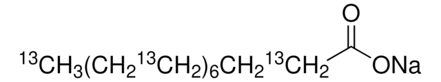 Sodium palmitate-2,4,6,8,10,12,14,16-13C8 99 atom % 13C