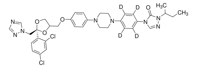 Itraconazole-D4 solution 1.0&#160;mg/mL in methanol (with 1% 1M HCl), certified reference material, Cerilliant&#174;