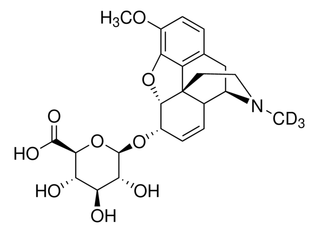 可待因-6-ß-D-葡萄糖醛酸苷-D3标准液 溶液 100&#160;&#956;g/mL in methanol: water (2:8), ampule of 1&#160;mL, certified reference material, Cerilliant&#174;