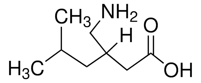 Pregabalin solution 10.0&#160;mg/mL in water, ampule of 1&#160;mL, certified reference material, Cerilliant&#174;