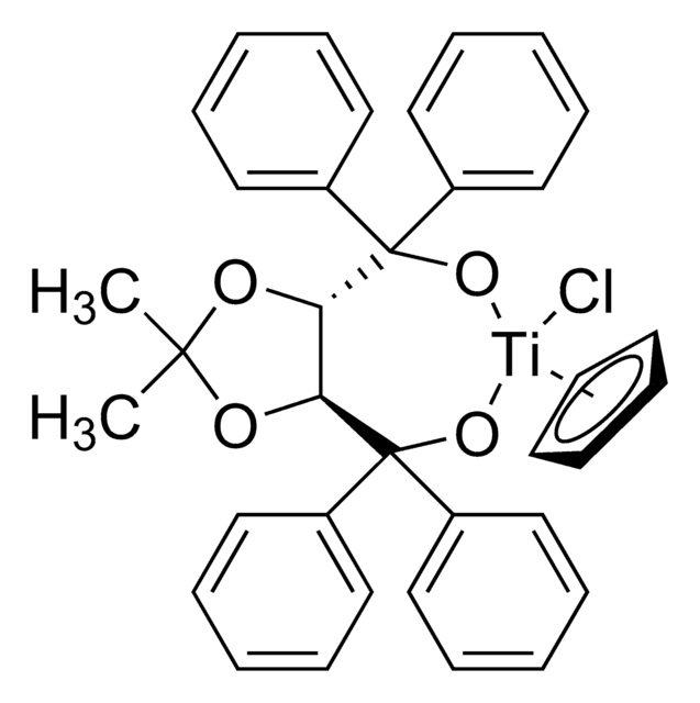 氯环戊二烯基[(4S,5S)-2,2-二甲基-&#945;,&#945;,&#945;′,&#945;′-四苯基-1,3-二氧戊环-4,5-二甲醇酸根]钛 97%