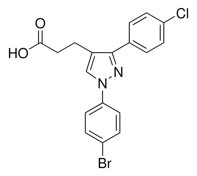 1-(4-Bromophenyl)-3-(4-chlorophenyl)pyrazole-4-propionic acid 97%