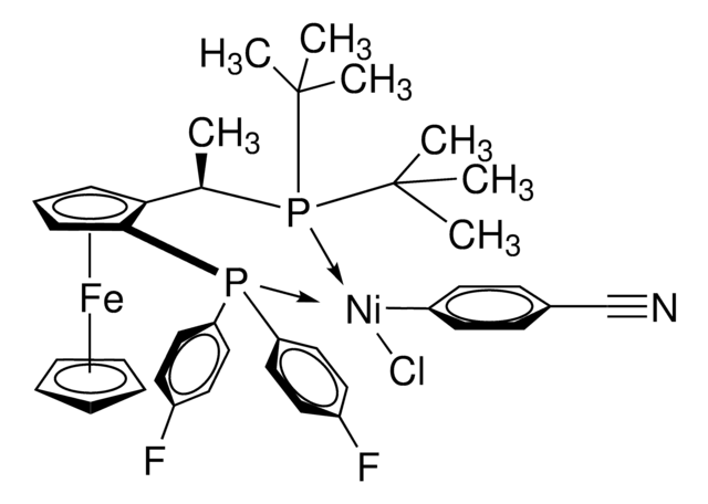 氯(4-氰基苯基)[(R)-1-[(S)-2-[双(4-氟苯基]膦基]二茂铁基]乙基二-叔-丁基膦]镍(II) &#8805;95%