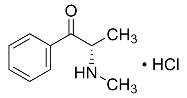 S(-)-Methcathinone hydrochloride solution 1.0&#160;mg/mL in methanol (as free base), ampule of 1&#160;mL, certified reference material, Cerilliant&#174;