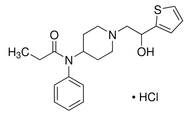 (±)-&#946;-Hydroxythiofentanyl hydrochloride solution 100&#160;&#956;g/mL in methanol (as free base), certified reference material, ampule of 0.5&#160;mL, Cerilliant&#174;