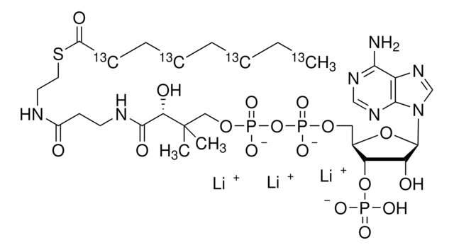 辛酰-2,4,6,8-13C4 辅酶 A&#65292;锂盐 99 atom % 13C, 95% (CP)