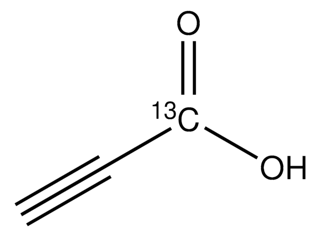 Propiolic acid-1-13C &#8805;99 atom % 13C, &#8805;98% (CP)