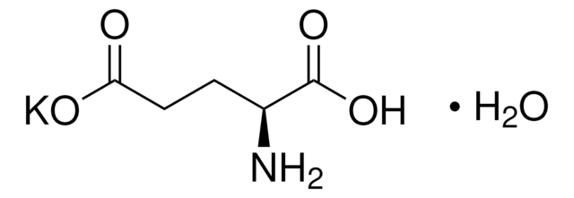 L-Glutamic acid potassium salt monohydrate &#8805;99% (HPLC), powder