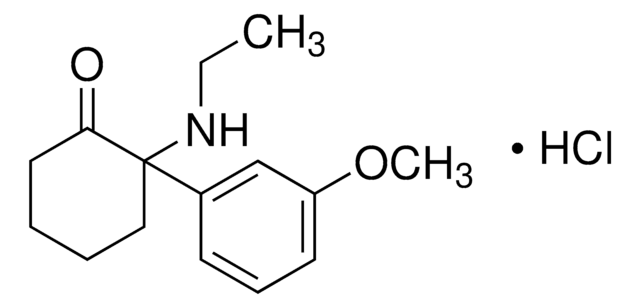 2-(3-甲氧基苯基)-2-乙氨基环己酮盐酸盐标准液 盐酸盐 溶液 1.0&#160;mg/mL in methanol (as free base), ampule of 1&#160;mL, certified reference material, Cerilliant&#174;