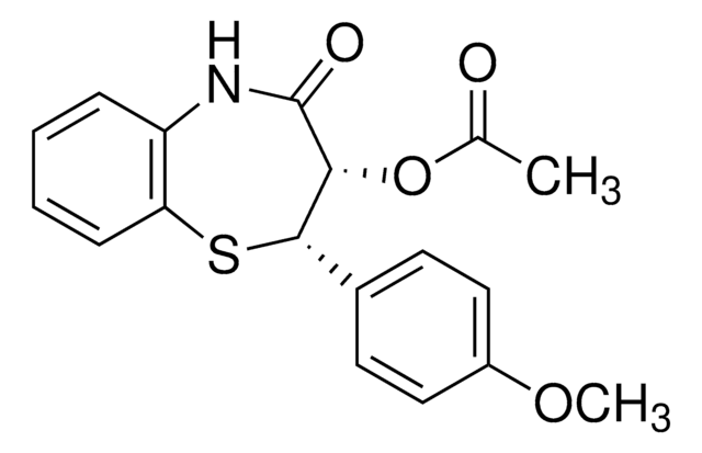 (2S)-cis-3-(Acetyloxy)-2,3-dihydro-2-(4-methoxyphenyl)-1,5-benzothiazepin-4(5H)-one analytical standard