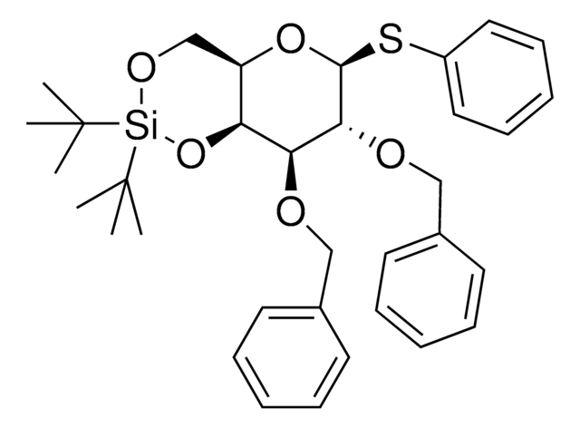 (4aR,6S,7R,8R,8aS)-7,8-bis(benzyloxy)-2,2-di-tert-butyl-6-(phenylthio)hexahydropyrano[3,2-d][1,3,2]dioxasiline &#8805;95%