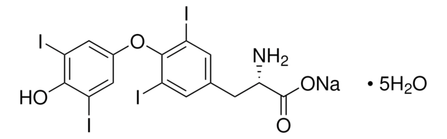 L-甲状腺氨酸 钠盐 五水合物 &#8805;98% (HPLC), powder