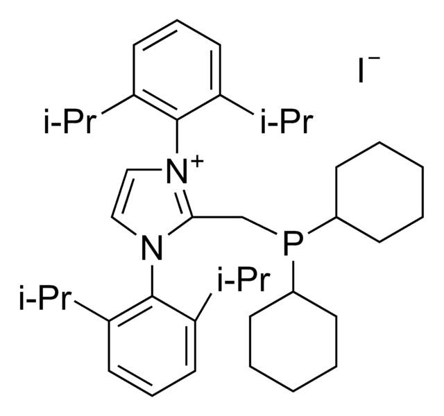 2-[(Dicyclohexylphosphino)methyl]-1,3-bis(2,6-diisopropylphenyl)-3-imidazolium iodide &#8805;98% (elemental analysis)