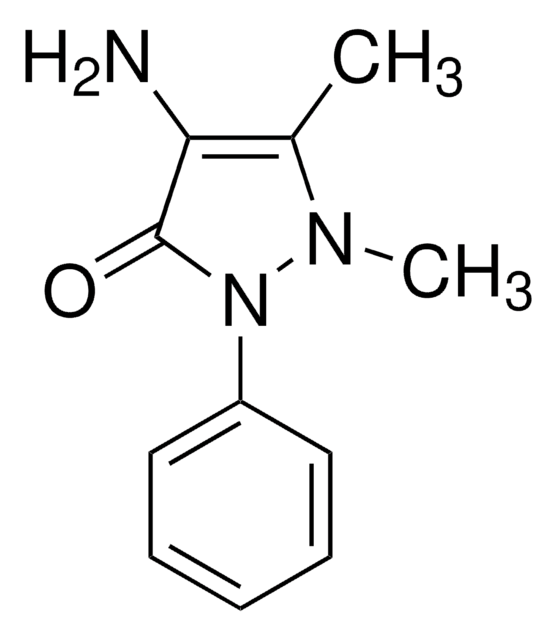 4-氨基安替比林 Pharmaceutical Secondary Standard; Certified Reference Material, certified reference material, pharmaceutical secondary standard, pkg of 100&#160;mg