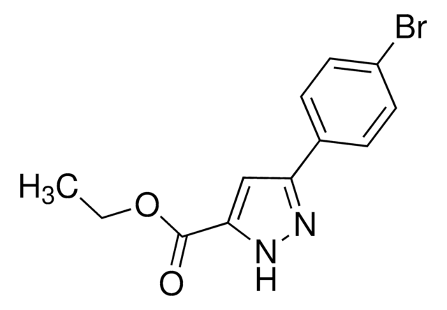 Ethyl 3-(4-bromophenyl)-1H-pyrazole-5-carboxylate AldrichCPR