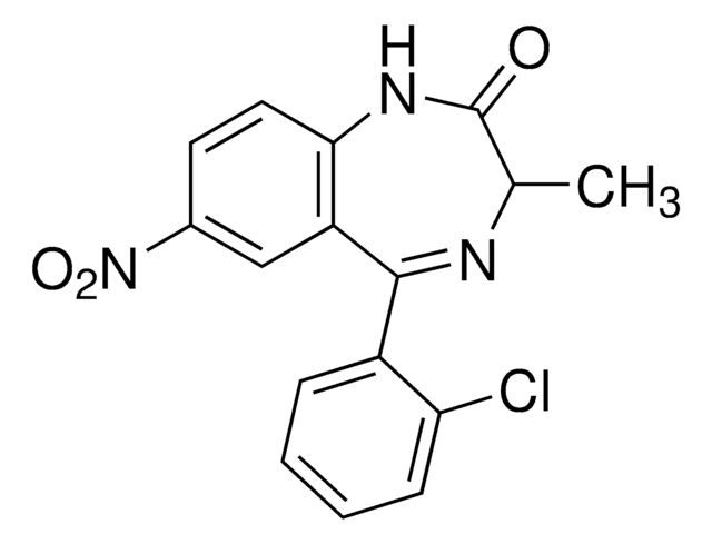 Meclonazepam solution 1&#160;mg/mL in methanol, certified reference material, ampule of 1&#160;mL, Cerilliant&#174;