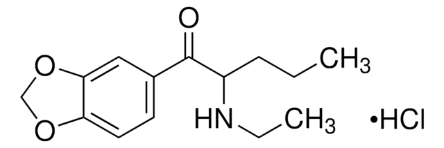 N-Ethylpentylone hydrochloride solution 1&#160;mg/mL in methanol (as free base), certified reference material, ampule of 1&#160;mL, Cerilliant&#174;