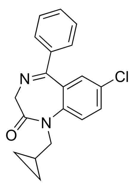 普拉西泮 溶液 1.0&#160;mg/mL in methanol, ampule of 1&#160;mL, certified reference material, Cerilliant&#174;