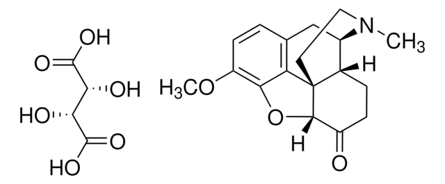 Hydrocodone (+)-bitartrate salt