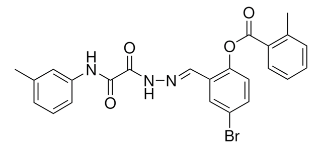 4-BROMO-2-(2-(OXO(3-TOLUIDINO)ACETYL)CARBOHYDRAZONOYL)PHENYL 2-METHYLBENZOATE AldrichCPR