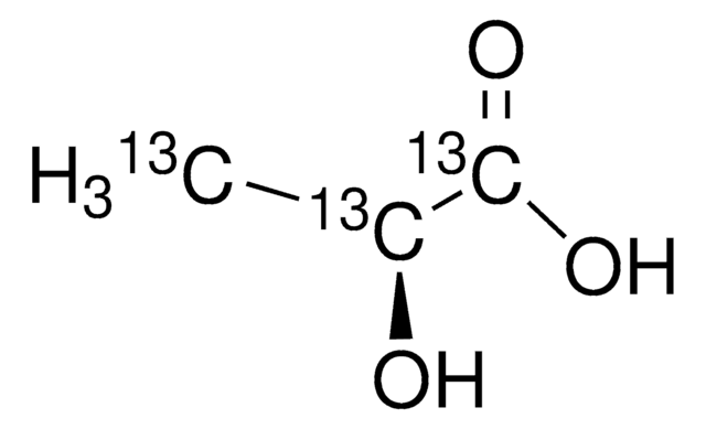 L-乳酸-13C3 溶液 85&#160;% (w/w) in H2O, &#8805;99 atom % 13C, &#8805;98% (CP), &#8805;98% (Chiral Purity, HPLC)