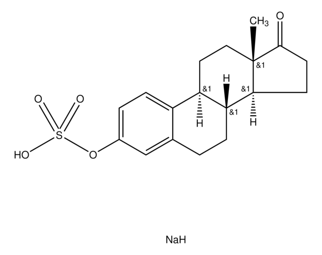 Estrone 3-sulfate sodium salt contains ~35% Tris as stabilizer